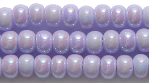 6SB595R: CZ Seed Bead Soft Lavender AB 6/0-6STR