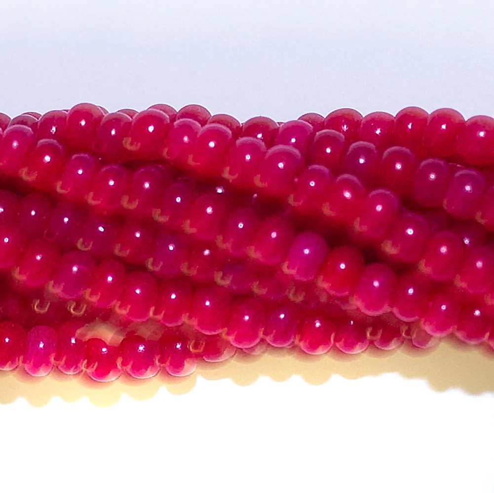 6SB944: CZ Seed Bead Dyed Bright Red Color#17899 6/0 36STR - Image 2