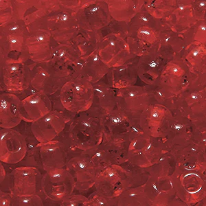 6SV100-11: Vintage Venetian SQ-h Transparent Red 6/0 250 Grams