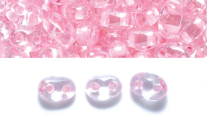 74SB3791: CZ Twin 2-H Coated Pink Lined Sfinx 2.5x5