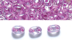 74SB3798: CZ Twin 2-H SB Coated Violet Line Sfinx