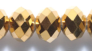 77CD856: Crystal Round Rondelle Bronze 8x10mm - 1 STR