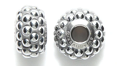 78CT815-C: BeCharmed Cabochon Pave Chrom 15mm-1PC