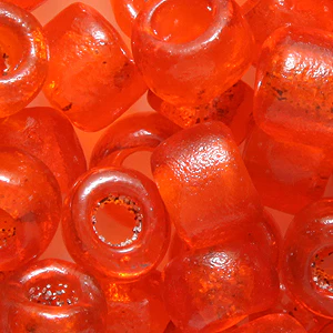79SV232-1: Vintage Venetian Crow Transparent Orange #1 9mm 250 Grams - Image 2