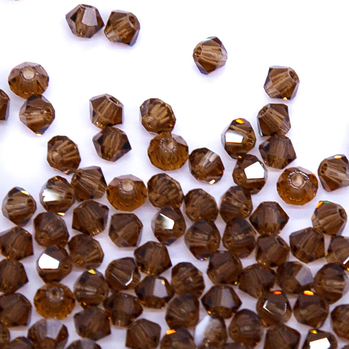 80CC257: Preciosa Crystal Dia Smoked Topaz 3mm-144PC - Image 2