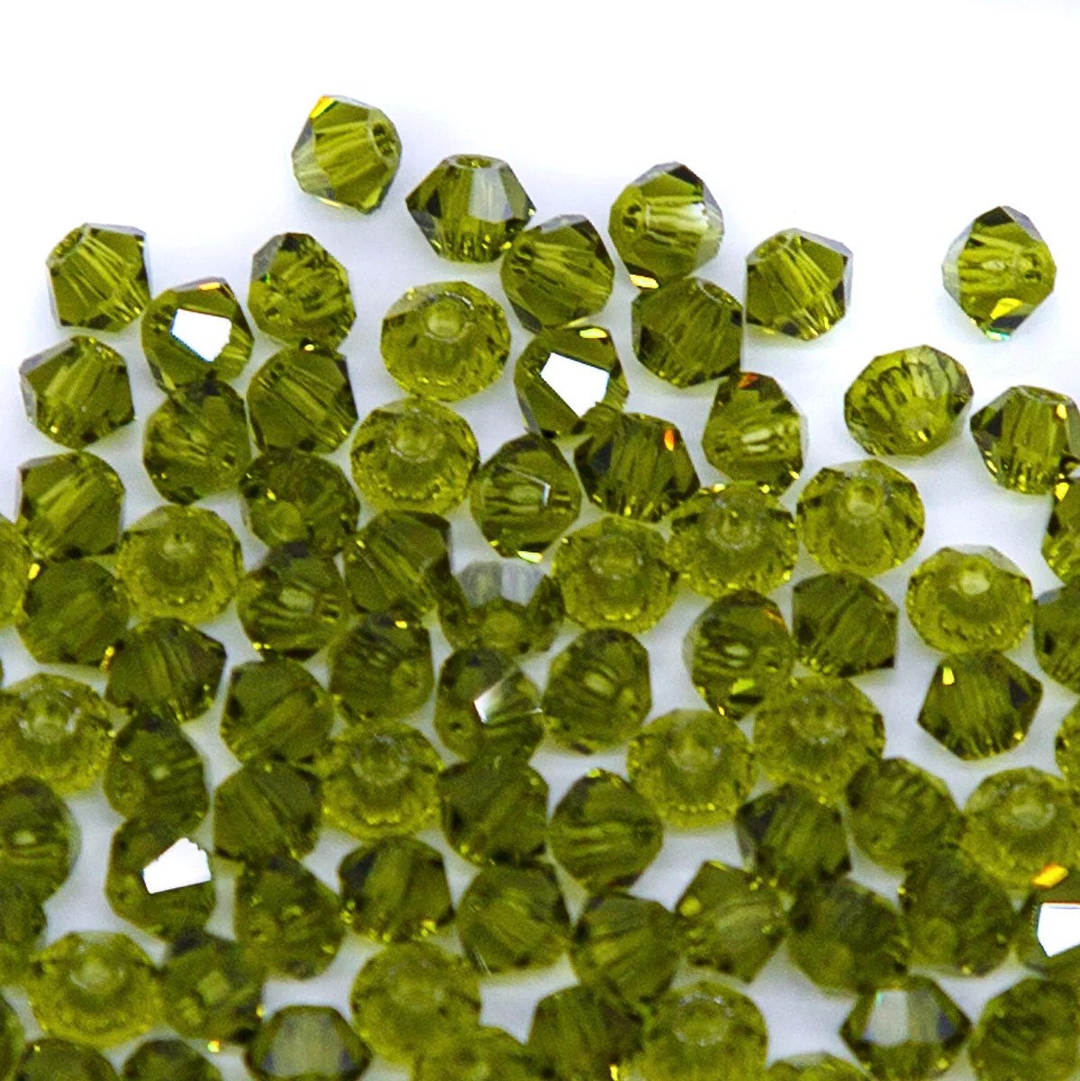 80CC283: Preciosa Crystal Dia Olivine 3mm-144PC - Image 2