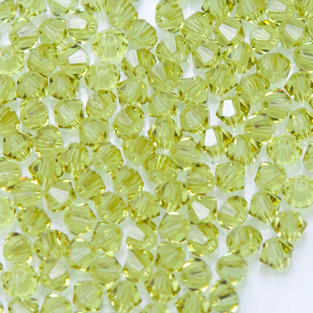 82CC225: Preciosa Czech Crystal Diamond Acid Yellow 4mm