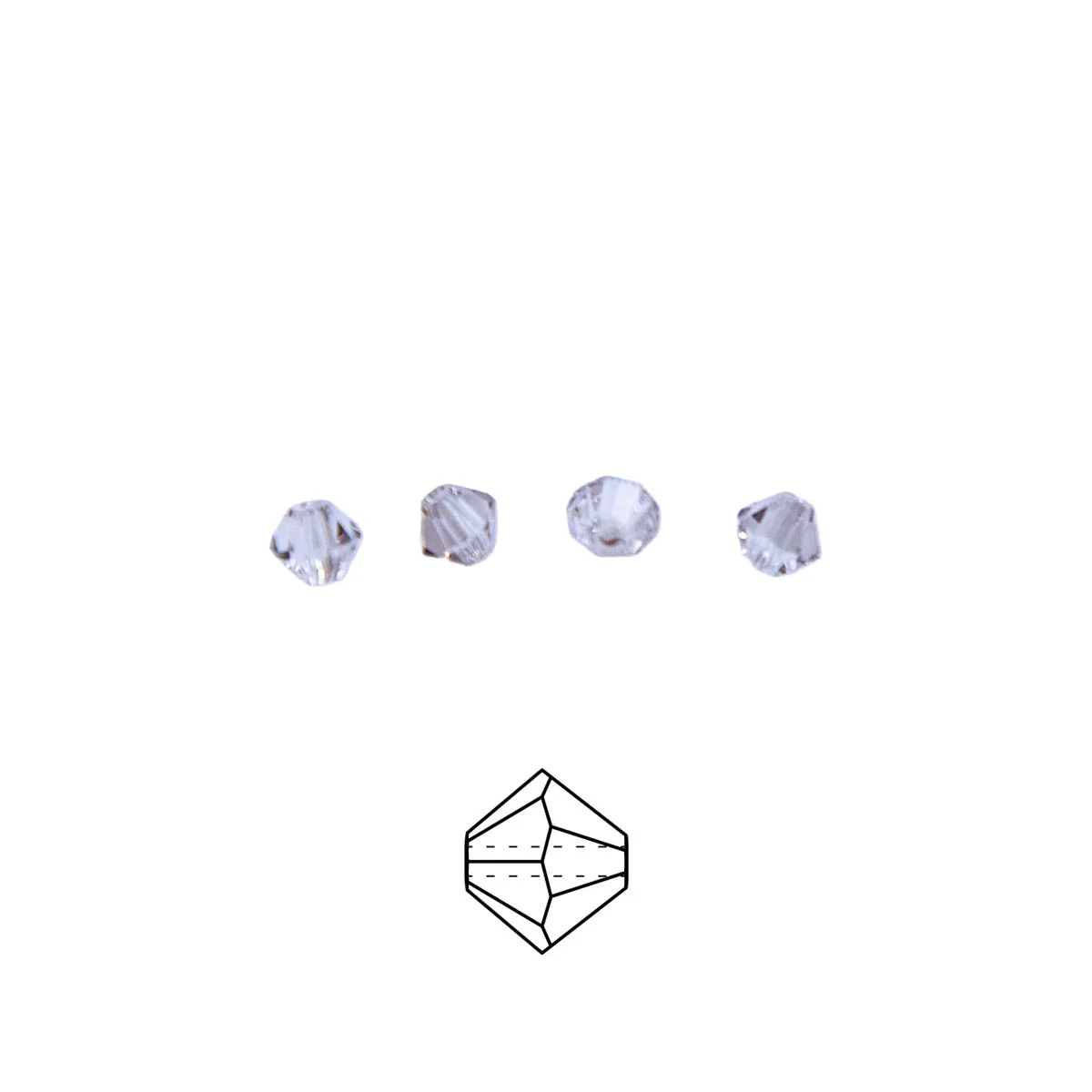 82CC512-4: Preciosa Crystal Dia Crystal Velvet 4mm-144PC