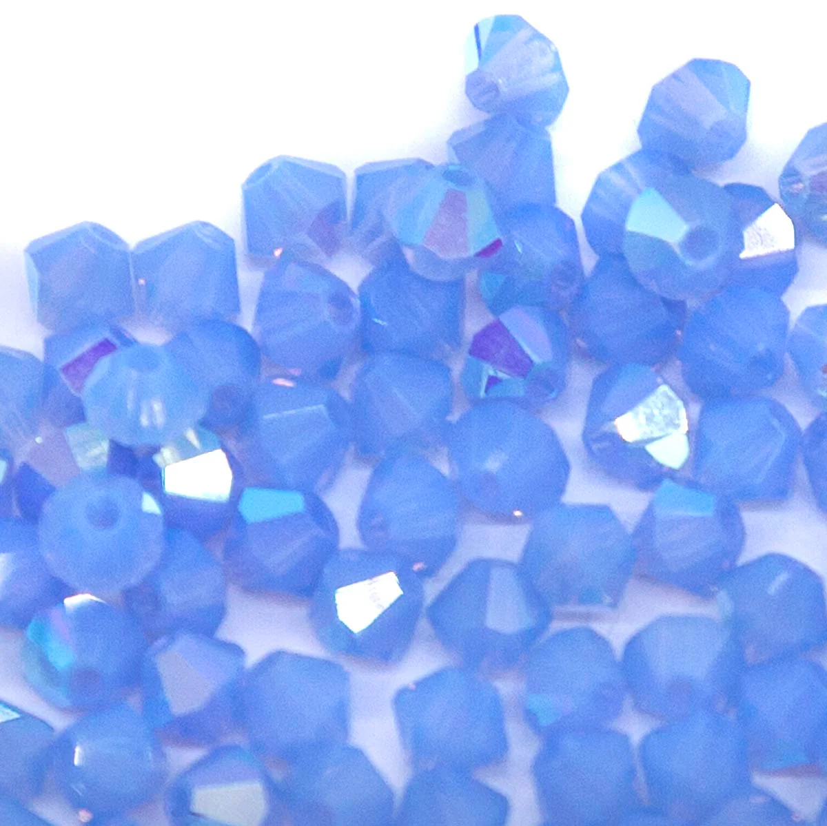 82CC570: Preciosa Crystal Dia Lt Sapphire Opal AB 4mm-144PC - Image 2