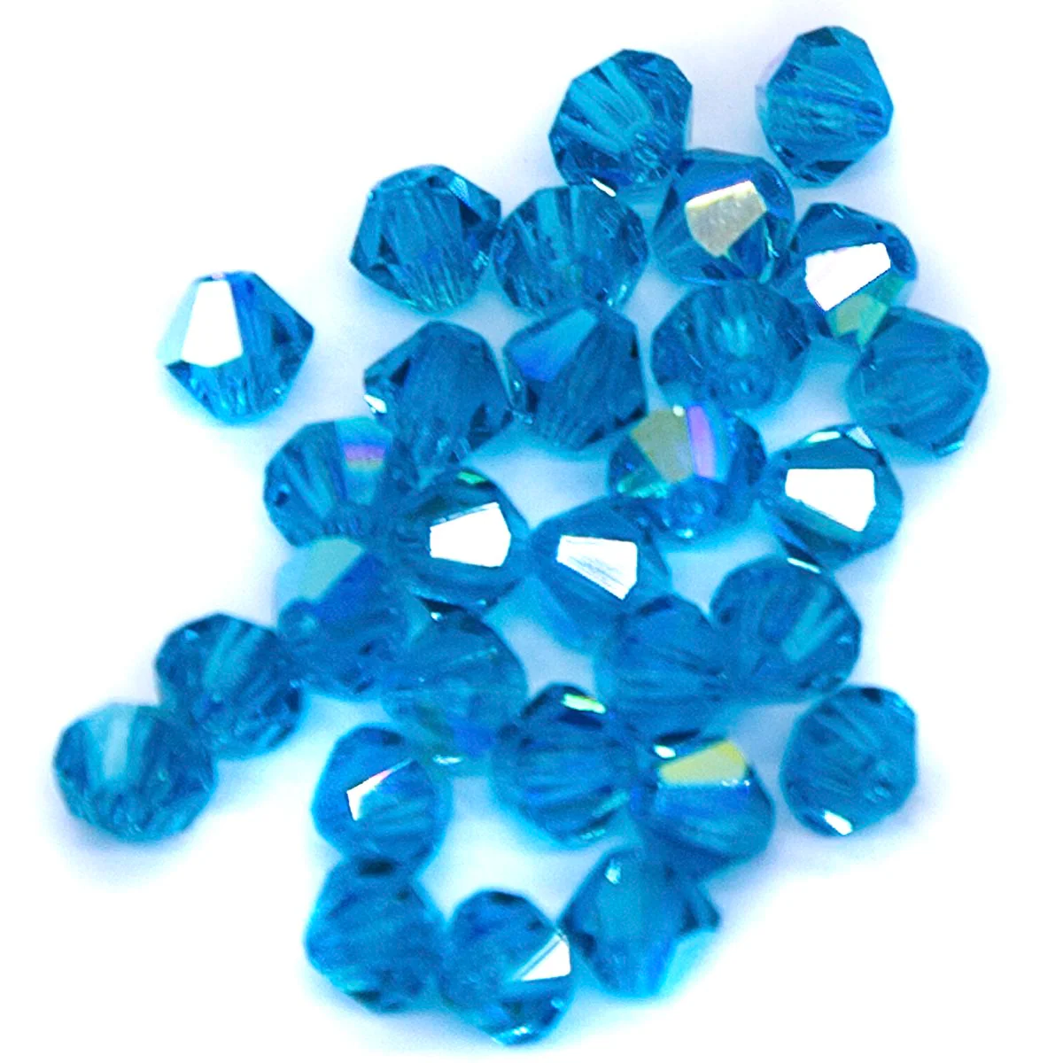 82CC585-S: Preciosa Crystal Dia Blue Zircon AB 4mm 30PC - Image 2