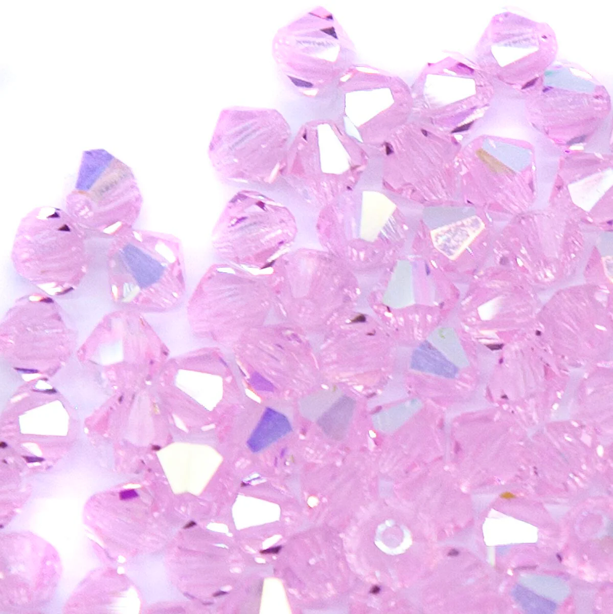 82CC593: Preciosa Crystal Dia Pink Sapphire AB 4mm-144PC - Image 2
