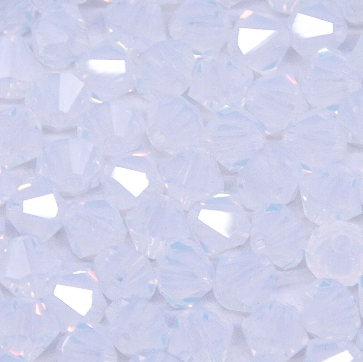 84CC210: Preciosa Crystal Dia White Opal 5x5mm-144PC - Image 2