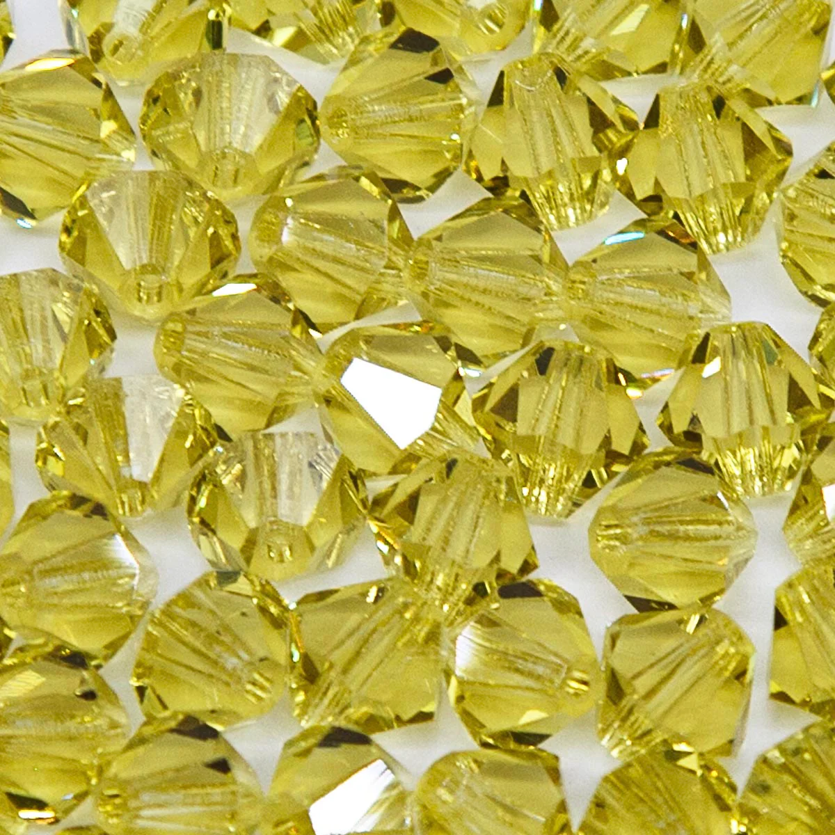 86CC225: Preciosa Czech Crystal Diamond Acid Yellow 6mm - Image 2