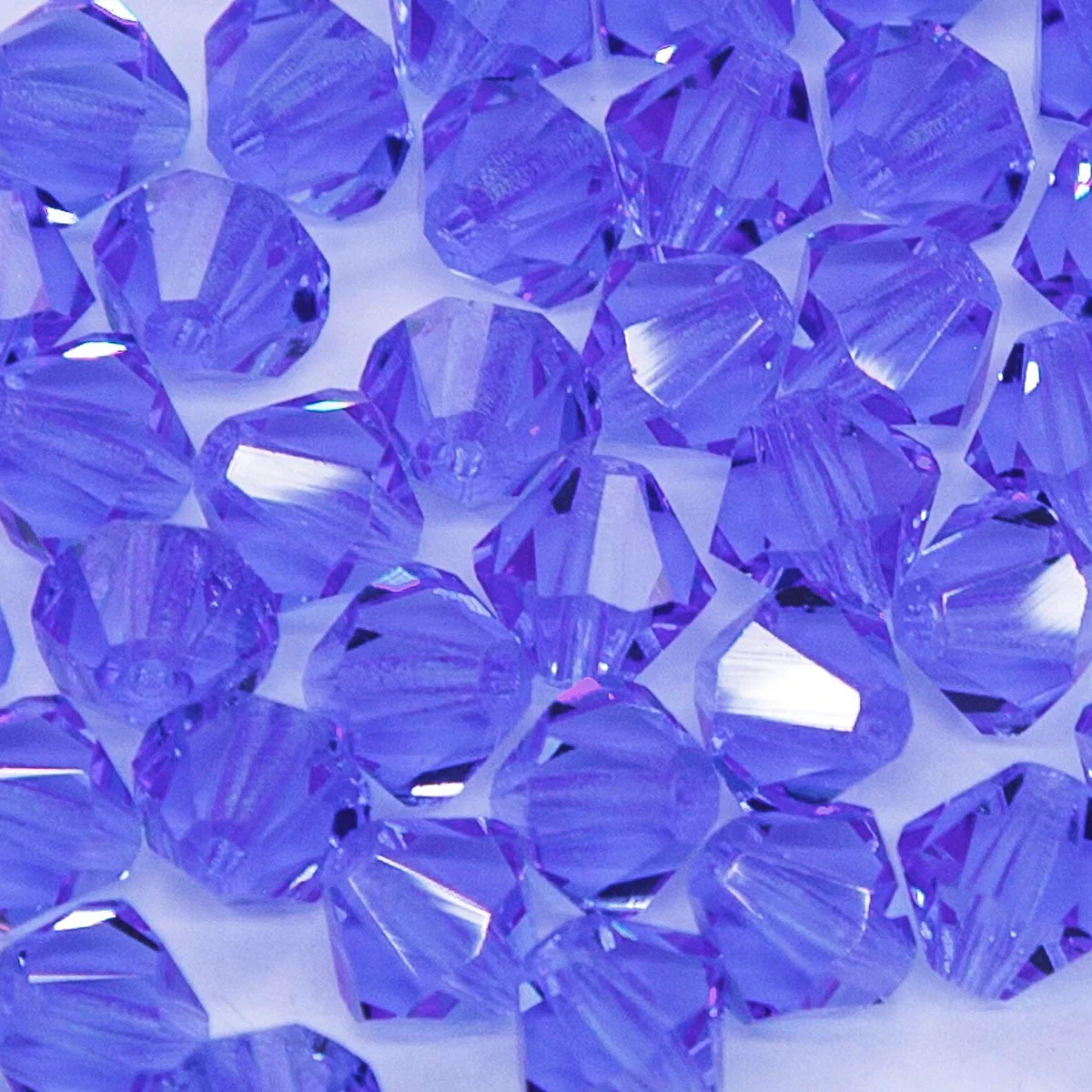 86CC274: Preciosa Crystal Dia Sapphire 6x6mm-72PC - Image 2