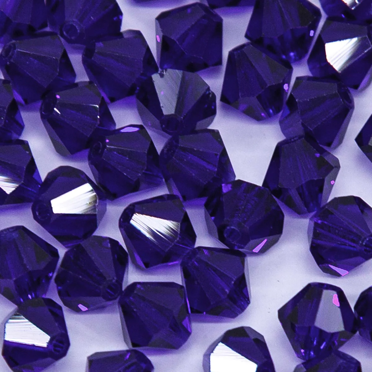 86CC278: Preciosa Czech Crystal Diamond Cobalt 6mm - Image 2