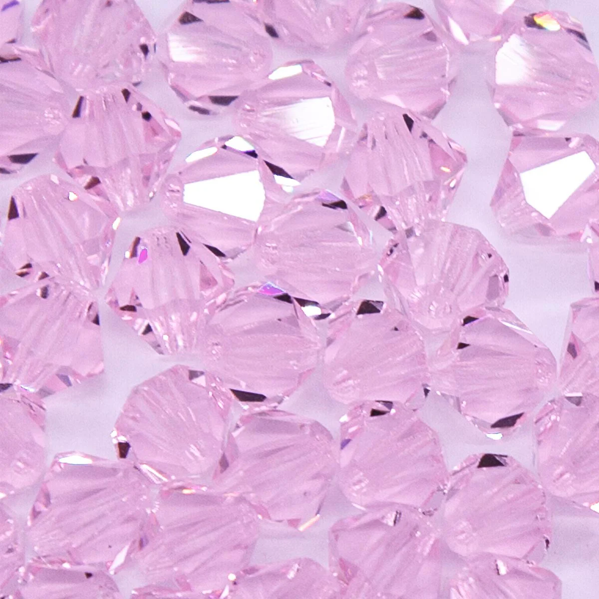 86CC293: Preciosa Crystal Dia Pink Sapphire 6mm-72PC - Image 2