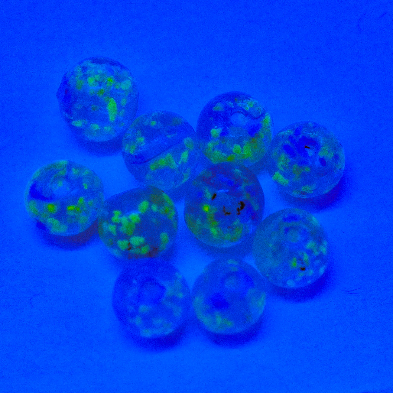 8AL964R: Lamp 8mm Round Aqua Glow 10PPK - Image 2