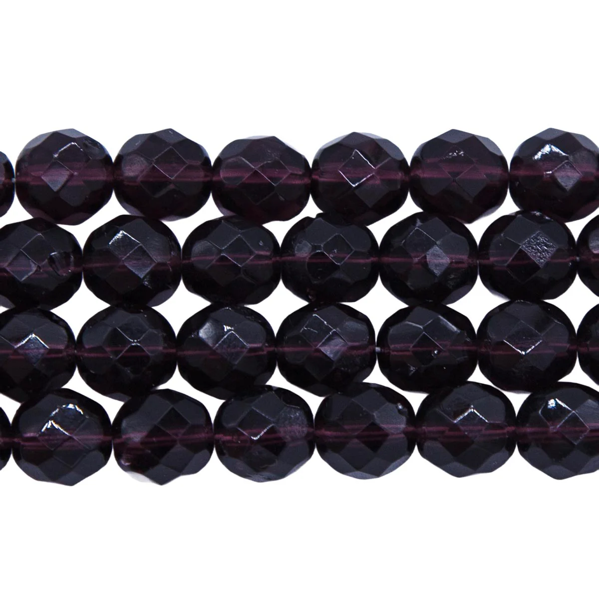 8FC299R: CZ FACET RD Trans Deep Amethyst 8mm 25PC