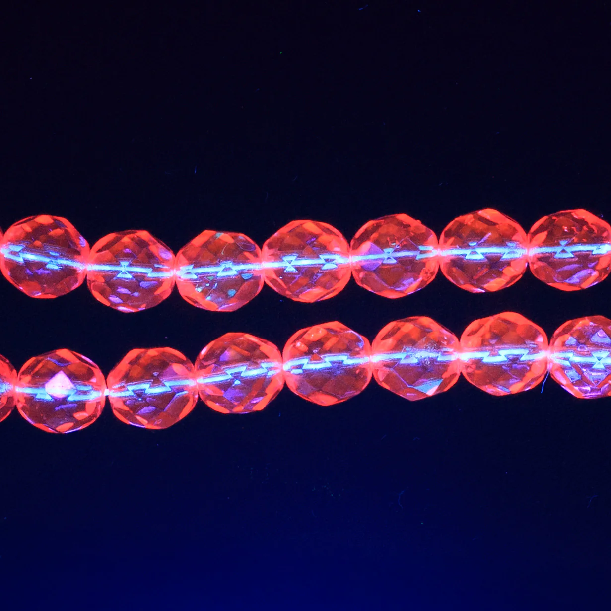 8FC592-CR: CZ Round Faceted Hot Pink Coated AB 8mm 25PC - Image 3