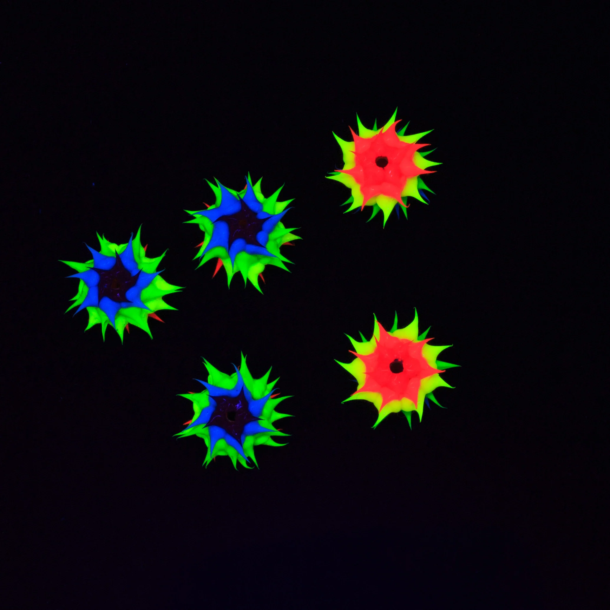 8MS525: Rubber Round Rainbow 8mm - 5PPK - Image 2
