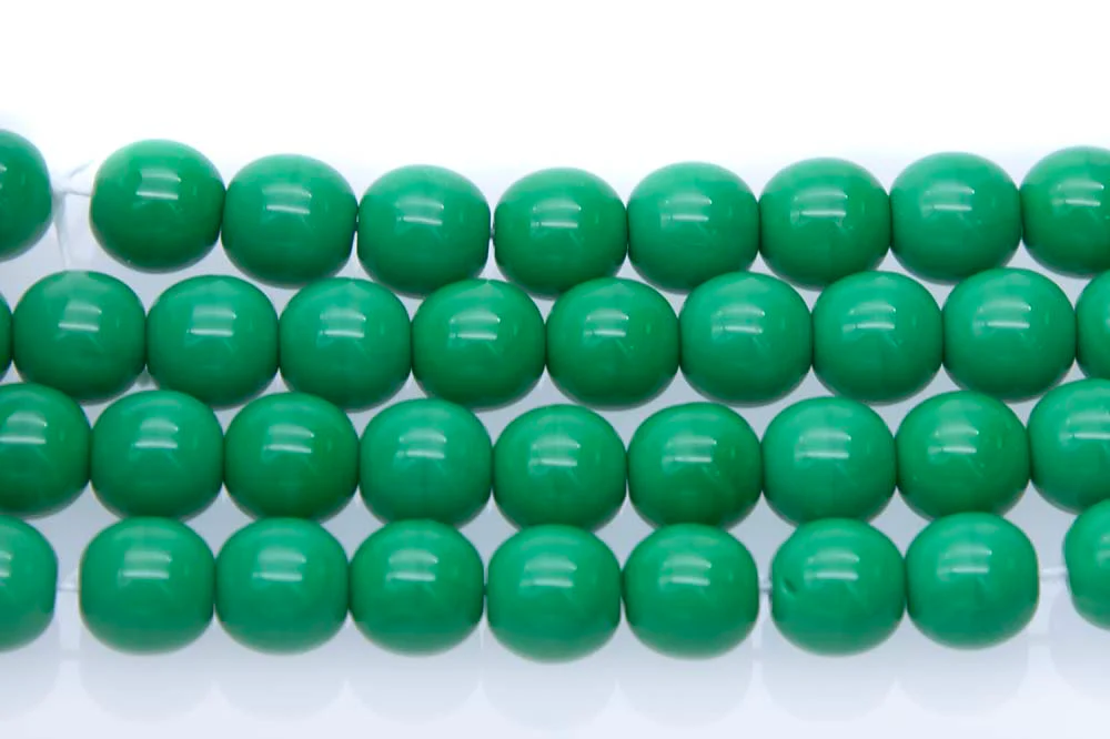 8RD184: CZ Round Opaque Green 8mm - 300 PC - Image 2