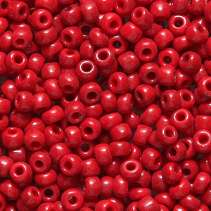 9EP146-3R: Vintage French Opaque Dark Red#3 9/0 50 Gram Bag
