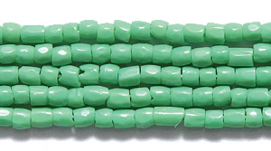 9SC182R: CZ Seed Bead 3-cut Opaque LT Green 9/0-1HK