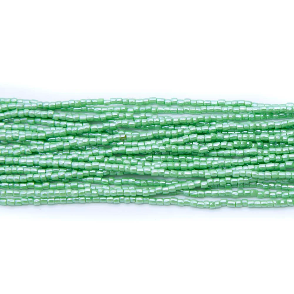 9SC380: Czech Seed Bead 3-cut Opaque Light Green Sfinx 9/0 5HK