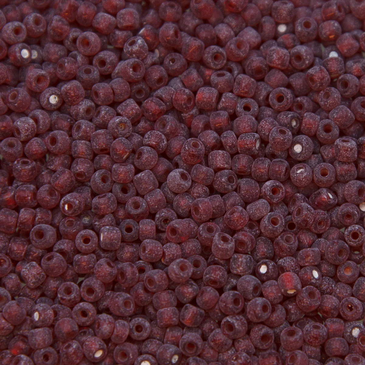 9SV248-10R: Vintage Venetian Transparent Red #10 Frosted 9/0 50 Gram Bag