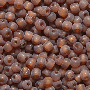 9SV258-4U: Vintage Venetian Transparent Brown #4 Frosted 9/0 500 Grams