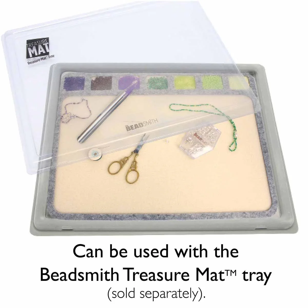 BMTSB11: Beadsmith 11X14Inch Seed Bead Mat w/7 Cavities - Image 3