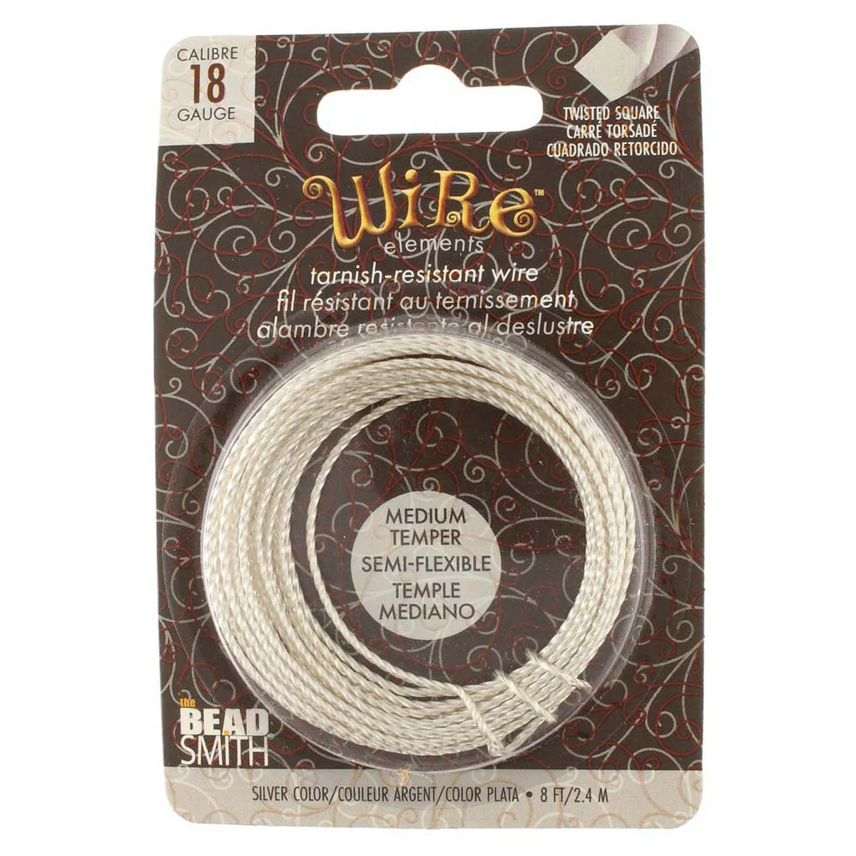 NTW18TS-SL: WIRE TARN RESIST MEDIUM TMPR 18G TWIST - 8FT/SPL - Image 2