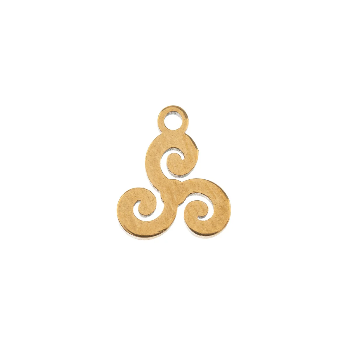 DZ0468-030: Zinc Charms 9.8x8.7mm Pinwheel Gold Plated - 10PPK