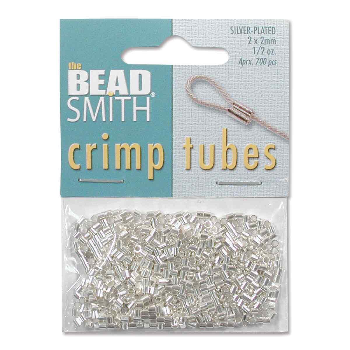 FI163-SBULK: Crimp Tube Silver Plate 2mm - .5OZ