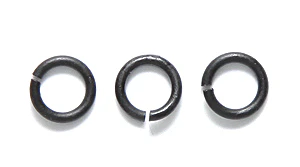 FI207-MB: Jump Ring Matte Black 6mm 18GA 48PPK/5GM