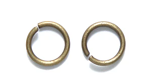 FI208-AB: Jump Ring ANT BRASS 8mm 18GA - 34PC/5GM