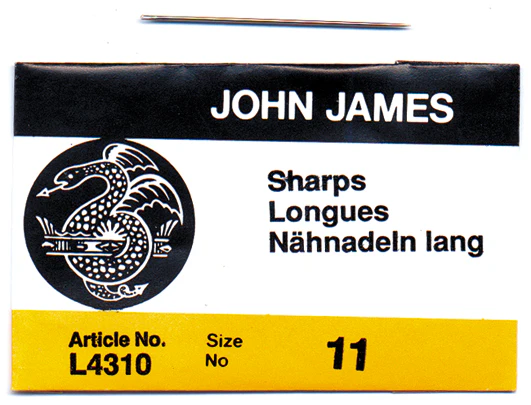 FI280-11: Needle John James Short Sharp #11 L4310-11 - 25PC