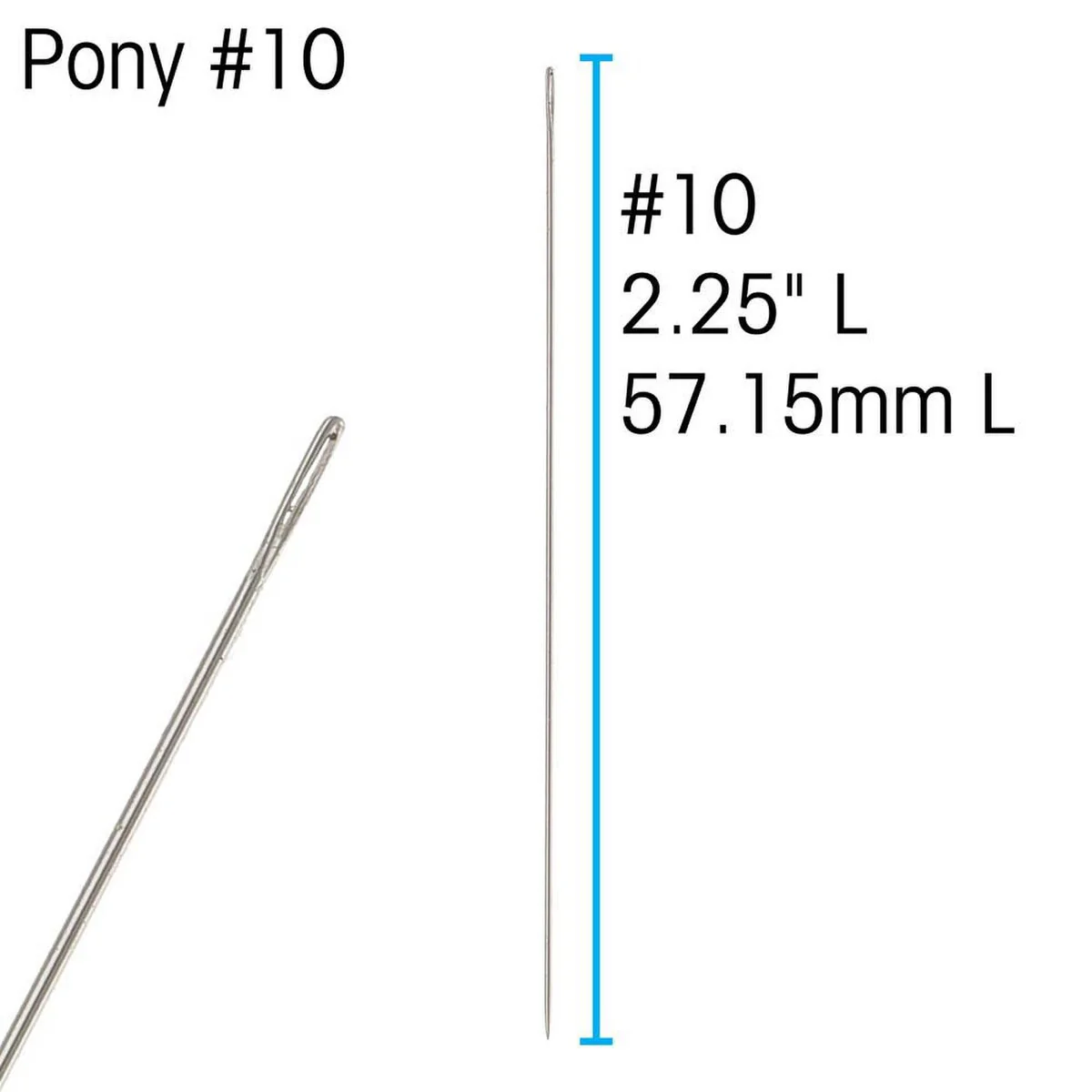 FI281-10A: Pony Beading Needle #10 25PPK - Image 2