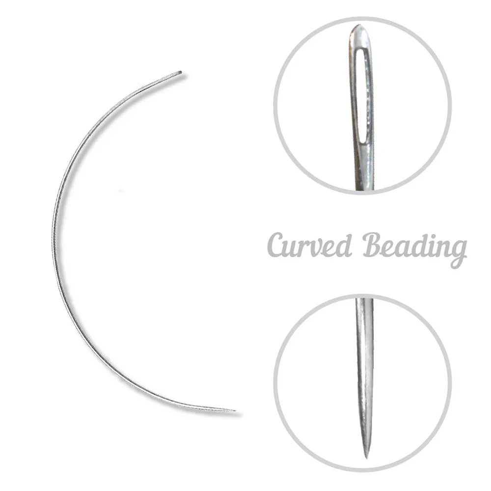 FI281-10C: John James Curved Beading Needle #10  C5205-10 25PC - Image 2