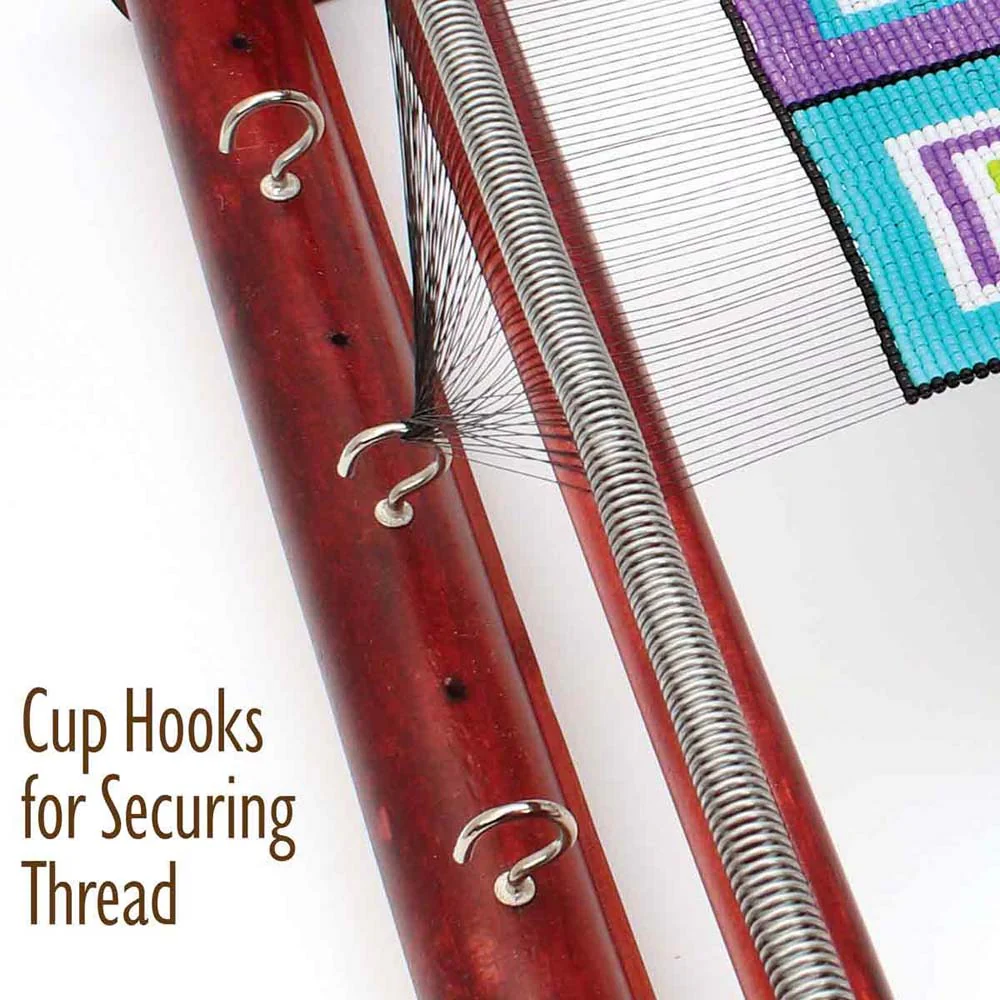 FI418-BLW12: Bead Loom - Extra Wide 12.5x13x3 Inches - Wood - Image 3