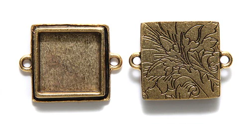 ND3052-AG: Nunn Bezel Square 27.5x21mm 16 ID ANT Gold-1EA