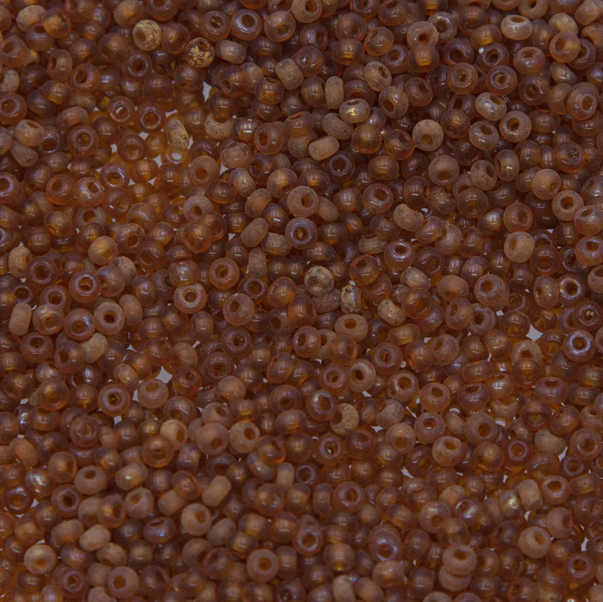 SV100-137: Vintage Venetian Seed Bead Transparent Topaz 10/0 - 250 Grams