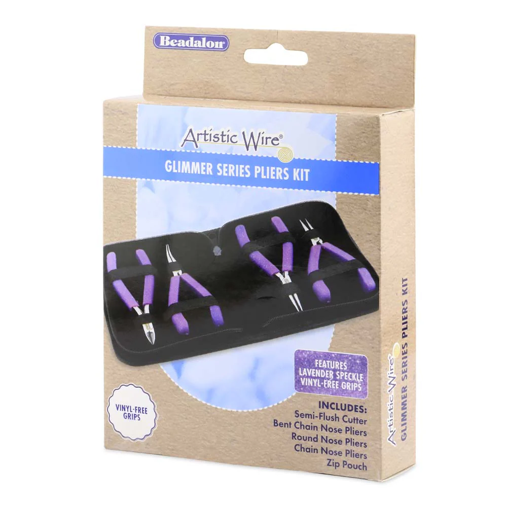 TL201K-660: Beadalon Lavender Glimmer 4PC Tool Kit - Image 2